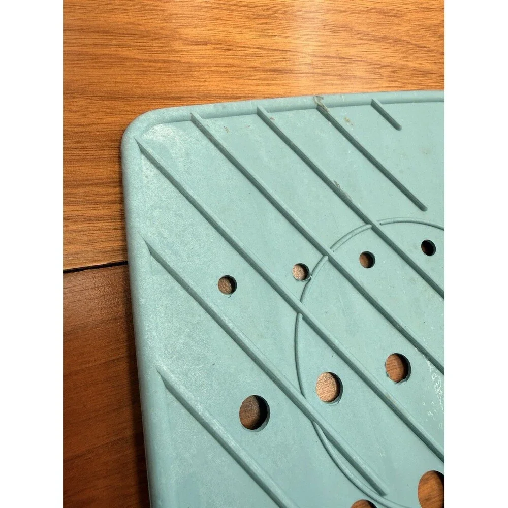 Vintage Better Home Rare Mint Green Rubber Sink Mat  Strainer mat 1996